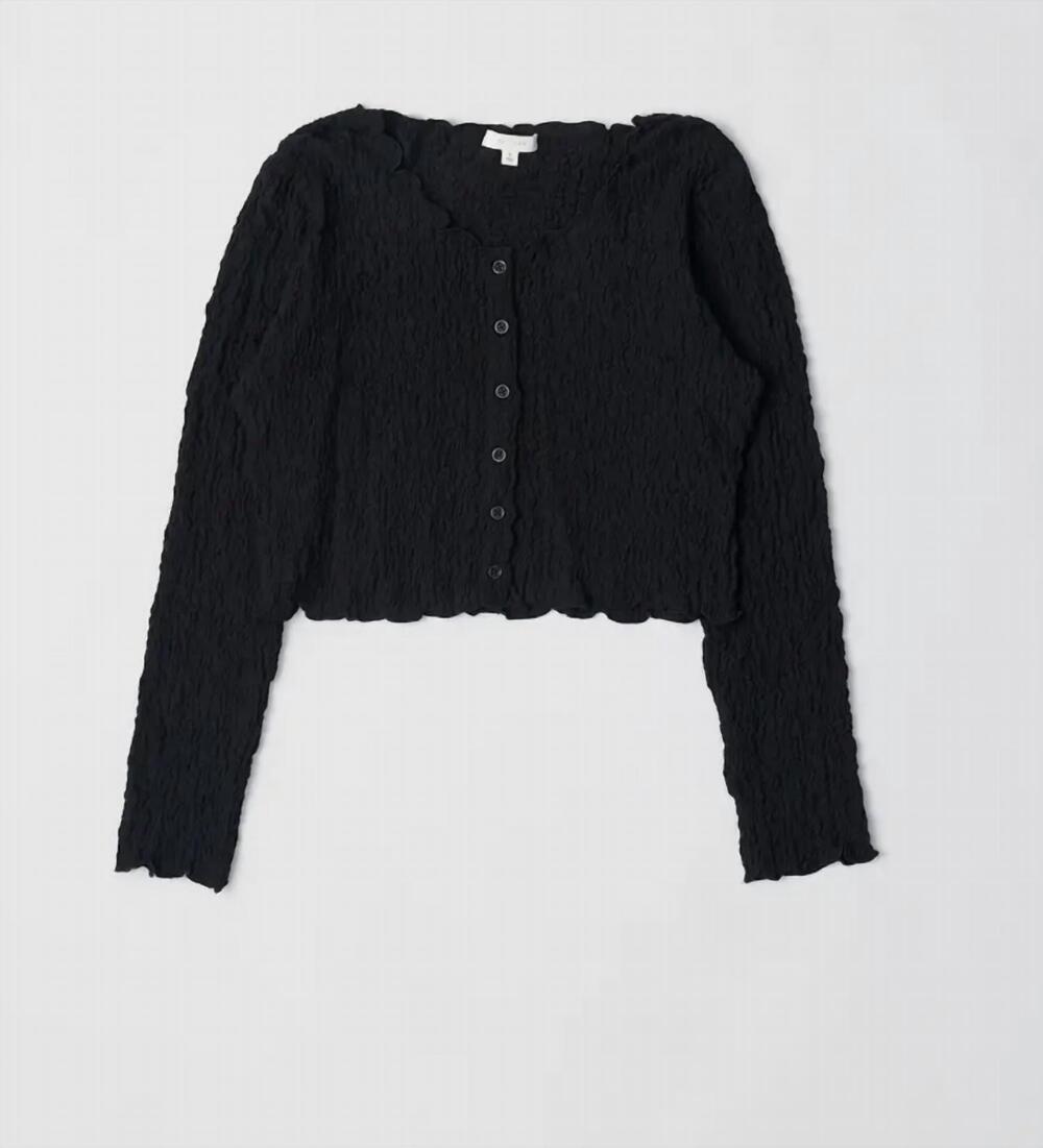 NEW MOD REF women's the clair top in black